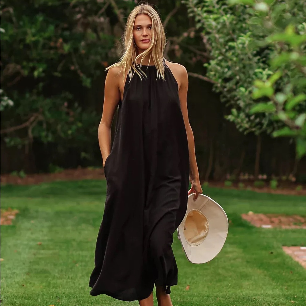 Marcella Moda New York Ethical Sustainable Black Shift Dress